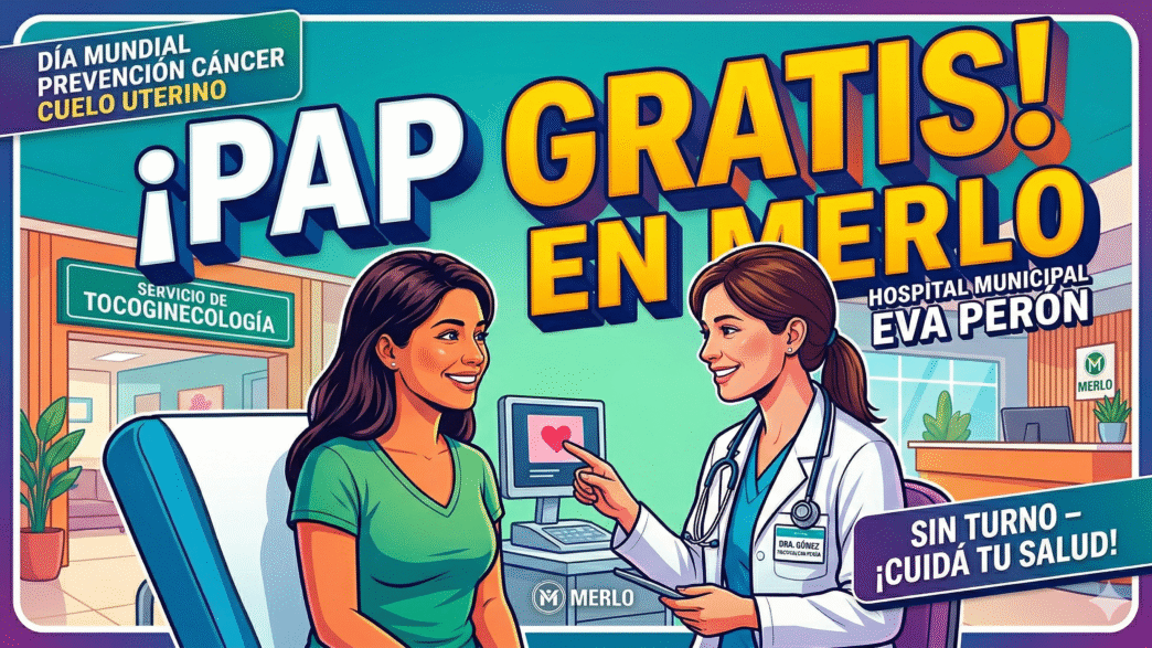 Campaña de PAP gratis en Merlo - Hospital Municipal Eva Perón - Prevención Cáncer de Cuello Uterino
