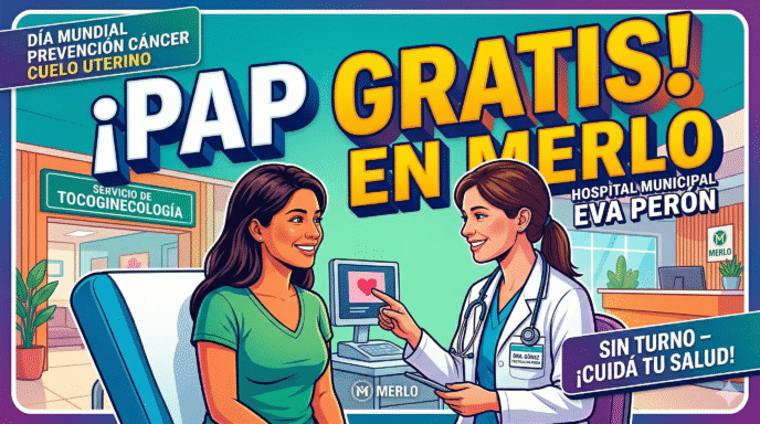 Campaña de PAP gratis en Merlo - Hospital Municipal Eva Perón - Prevención Cáncer de Cuello Uterino