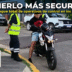 Operativo de seguridad vial y control de tránsito en los barrios de Merlo con agentes municipales y policía.