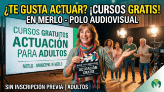 Cursos de actuación gratuitos para adultos en el Polo Audiovisual de Merlo - Gestión Cultural Municipio de Merlo.
