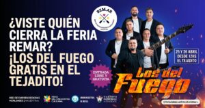 Feria REMAR Merlo: show en vivo y gratuito de Los del Fuego en El Tejadito este fin de semana