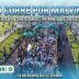 Multitud de vecinos participando en la carrera solidaria Merlo Corre por Malvinas 2026 en el Parque de la Unidad Nacional