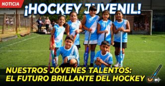 Niños y niñas de clubes de barrio en el histórico inicio de la Liga Municipal de Hockey Social de Merlo, una política deportiva 100% gratuita.