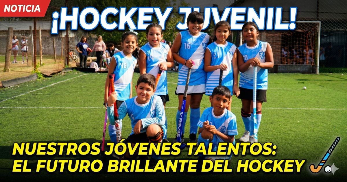 Niños y niñas de clubes de barrio en el histórico inicio de la Liga Municipal de Hockey Social de Merlo, una política deportiva 100% gratuita.
