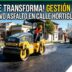 Máquinas municipales trabajando en las nuevas obras de pavimentación en la calle Hortiguera, San Antonio de Padua, Merlo.