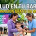 Operativo de vacunación en Merlo: familia recibiendo vacunas gratis en Libertad durante la exitosa campaña de salud municipal