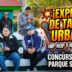 Jóvenes y familias disfrutando del concurso de Hip Hop y Rap R.E.C. en Parque San Martín, Merlo. Cultura urbana impulsada por la gestión de Gustavo Menéndez.
