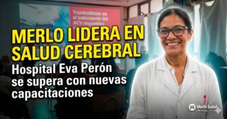 Capacitación médica sobre prevención de ACV en el Hospital Eva Perón de Merlo, un referente de salud pública en la zona oeste.