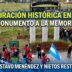 Inauguración histórica del Monumento a la Memoria en Merlo con Gustavo Menéndez, nietos restituidos y multitud de vecinos.